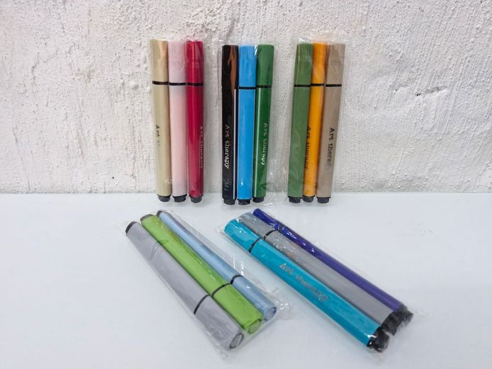 Art Therapy Dual-Tip Coloring Marker Pens - 5 Packs
