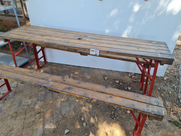 CANTEEN TABLE AND BENCHES