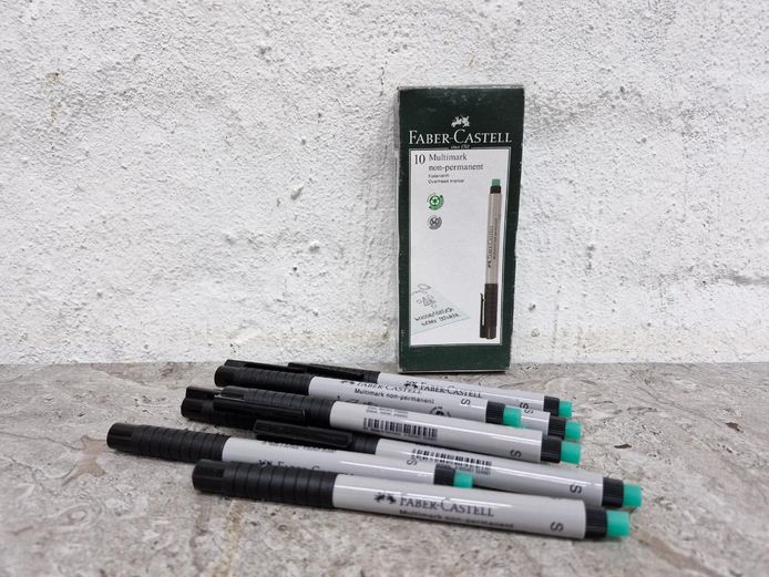 Faber-Castell Multimark Non-Permanent Overhead Markers Set of 10 (New)
