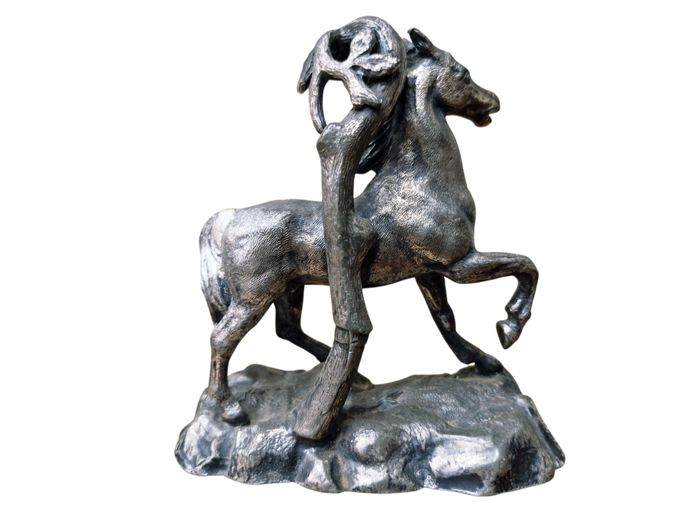 1920's Philip Ashberry & Sons Sheffield Pewter Sculpture