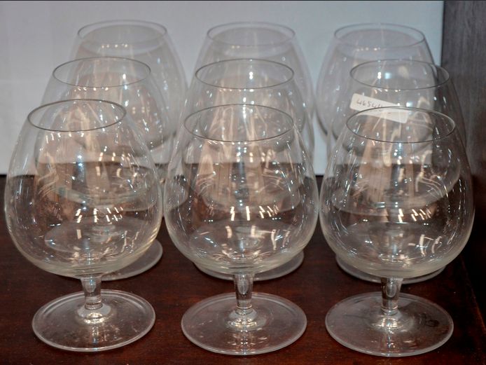 SET OF 9 BRANDY SNIFTERS