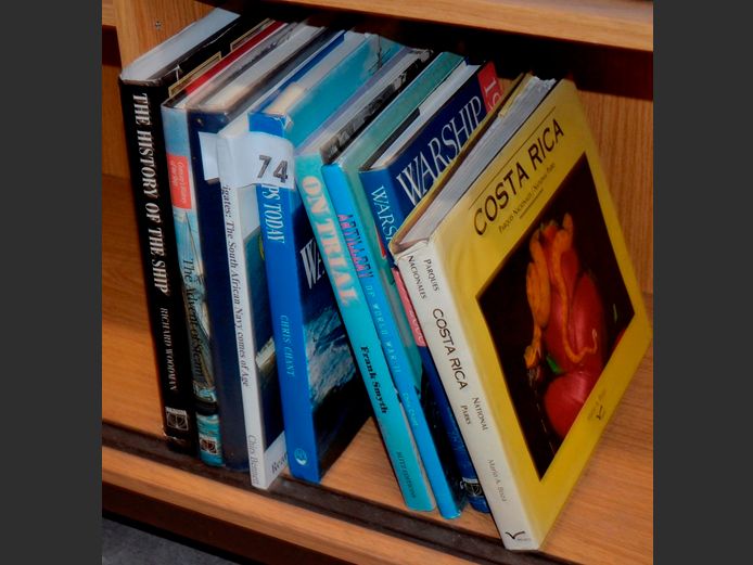 COLLECTION COFFEE TABLE BOOKS: WAR SHIPS, ARTILLERY OF WORLD WAR II, ROYAL NAVY, etc