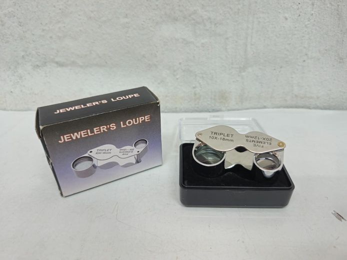 Dual-Magnification Triplet Jeweler's Loupe (Brand New)