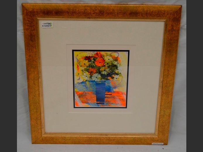 KOBUS LE GRANGE OIL ON PAPER, SIGNED, 22.5 x 19cm