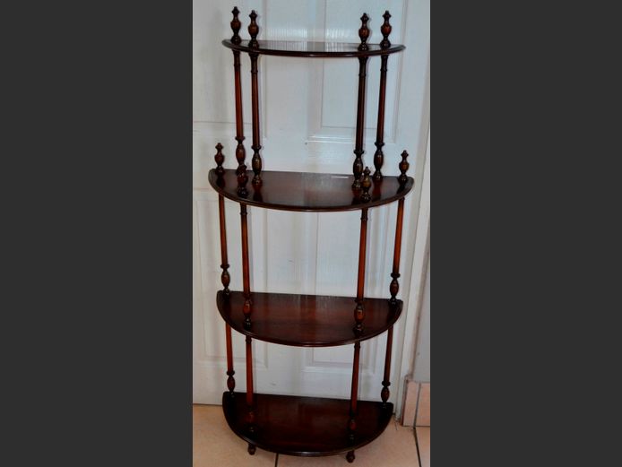MAHOGANY 4-TIER WHAT-NOT, 56 x 26 x 128cm