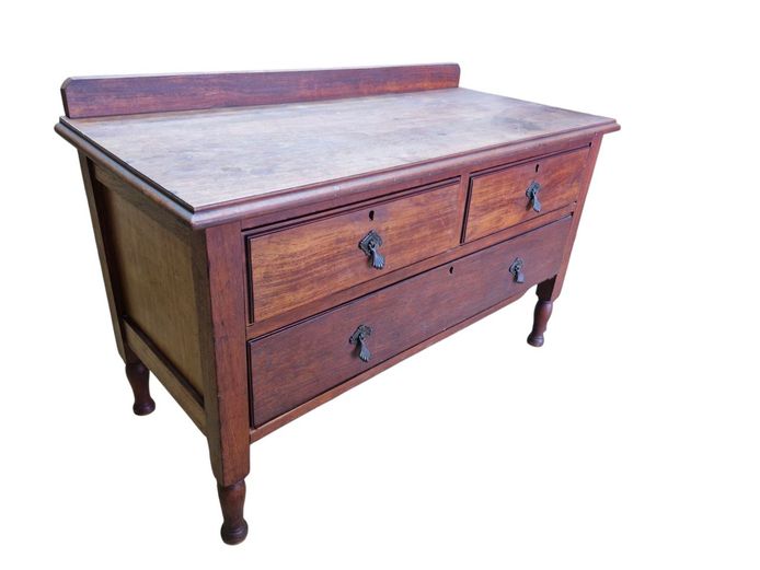 Antique Burmese Teak Chest of Drawers