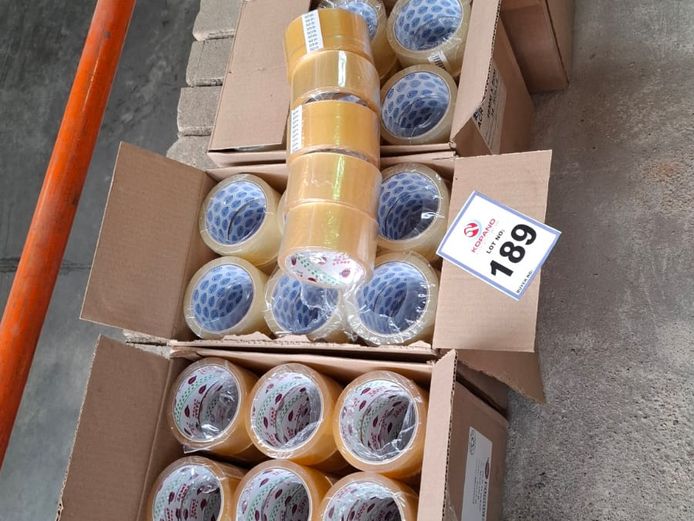 4 Boxes Clear tape. 148 Rolls