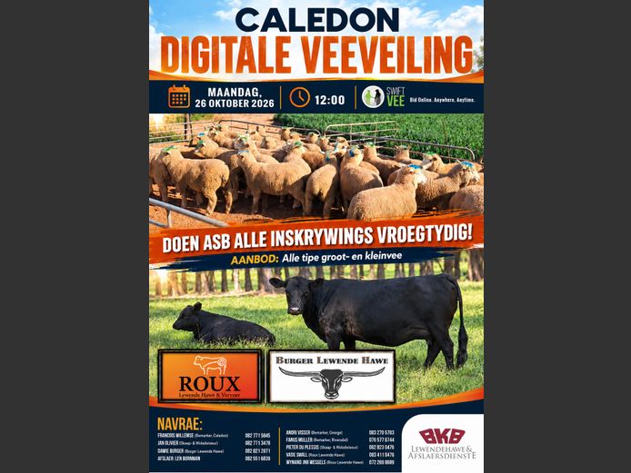 CALEDON DIGITALE VEEVEILING