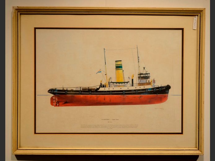 FRAMED PRINT "T.S. McEWEN, CAPE TOWN", 50 x 35cm
