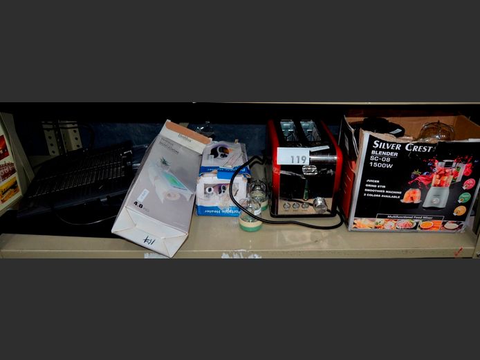 SILVER CREST BLENDER/GRINDER, RUSSELL HOBBS TOASTER, etc [Faulty]