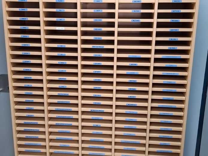 Wooden filing system