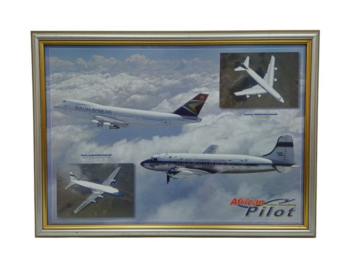 Framed South African Airways "Lebombo" Heritage Aviation Print