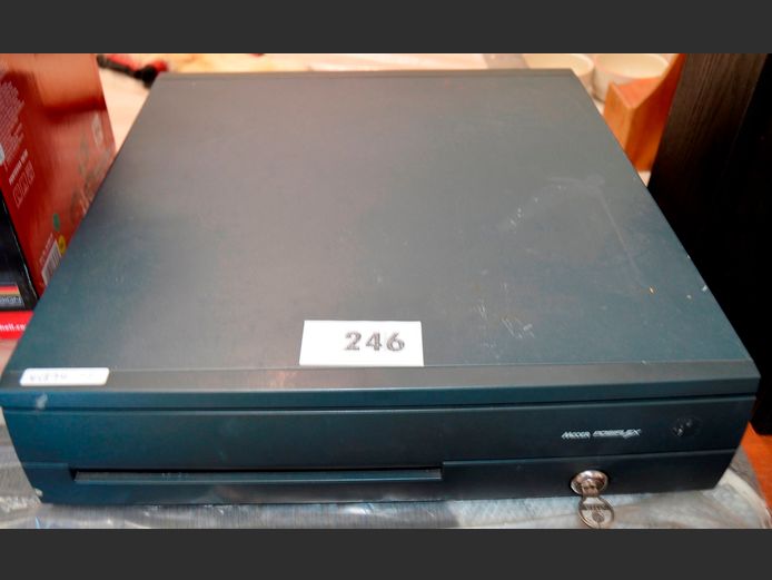 MECER POSIFLEX CASH DRAWER WITH KEYS, 45 x 42.5 x 10cm [Untested]