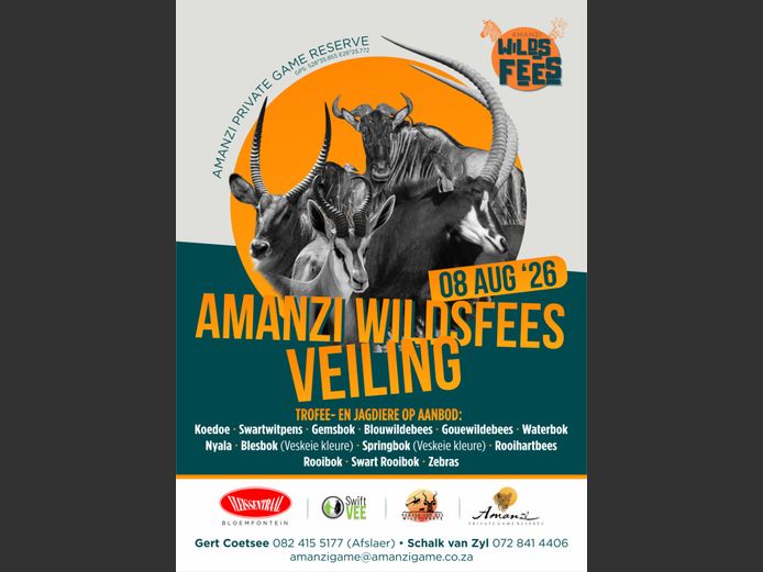 AMANZI WILDSFEES VEILING