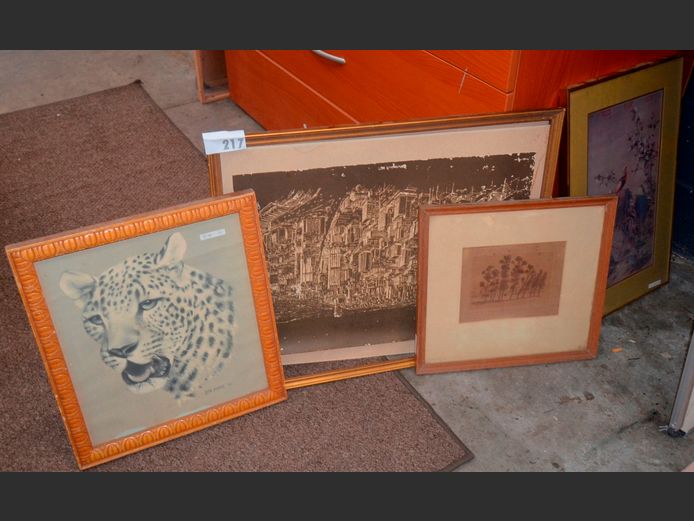 FRAMED PRINTS: CHEETAH, TREES, etc