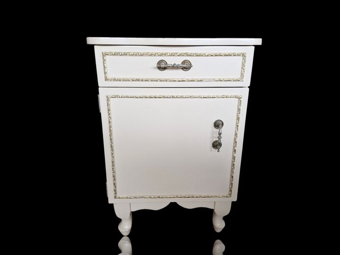 Vintage French-Style Bedside Cabinet