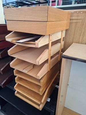 Wooden Office paper organizer