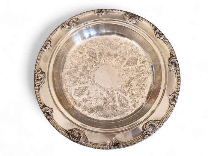 Vintage EMESS Silver-Plated Serving Tray