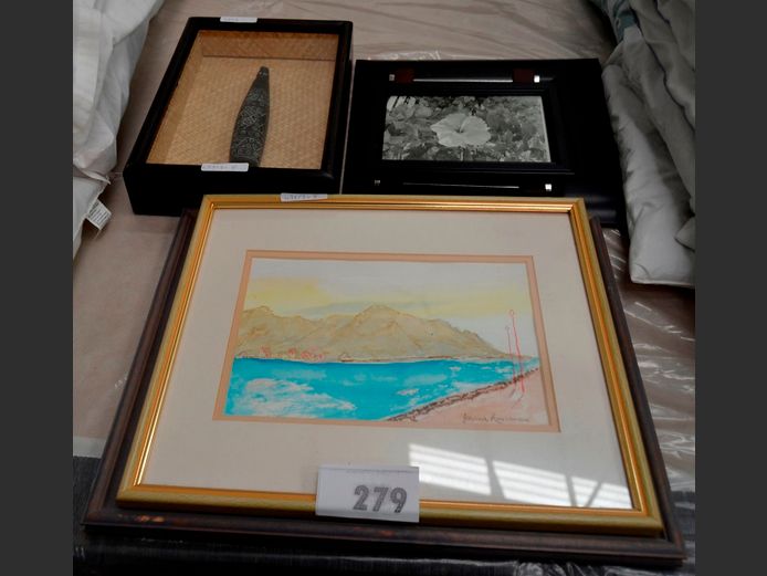 FRAMED WATERCOLOURS, PHOTO FRAMES, etc
