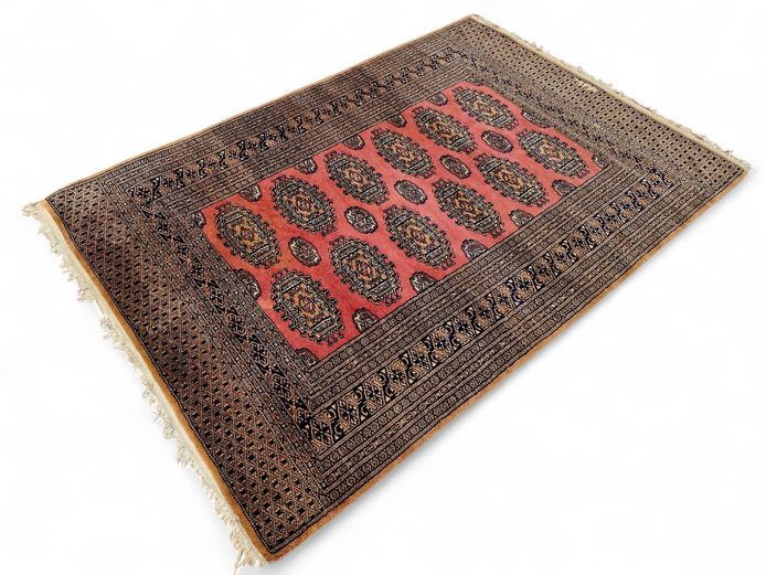 Hand-Knotted Persian Rug with Weaved Signature