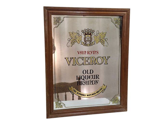 Van Ryn’s Viceroy Old Liqueur Brandy Advertising Mirror
