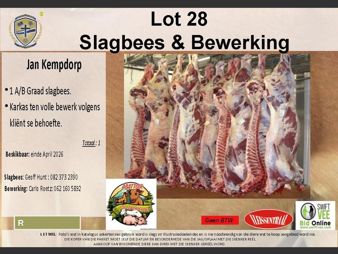 Slagbees & Bewerking