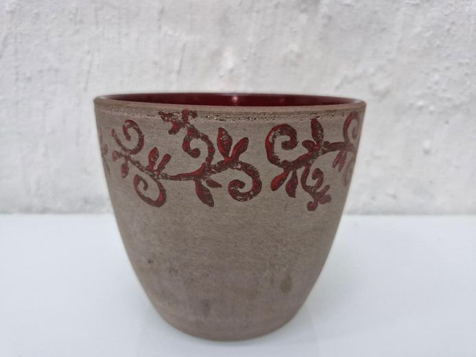 Handcrafted Rustic-Style Ceramic Planter