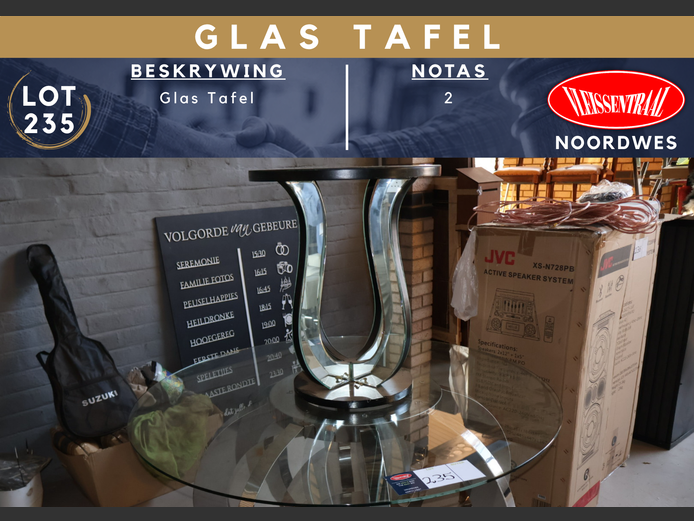 GLAS TAFEL x2