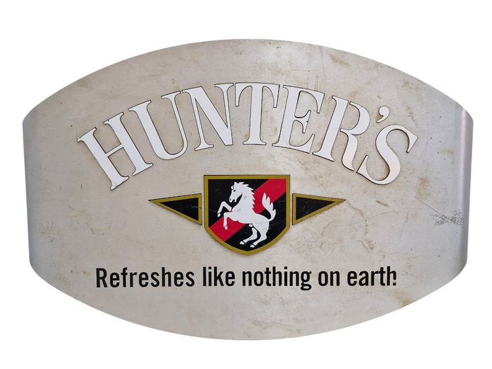 Hunter's Cider Illuminated Bar Sign – Working Light Box