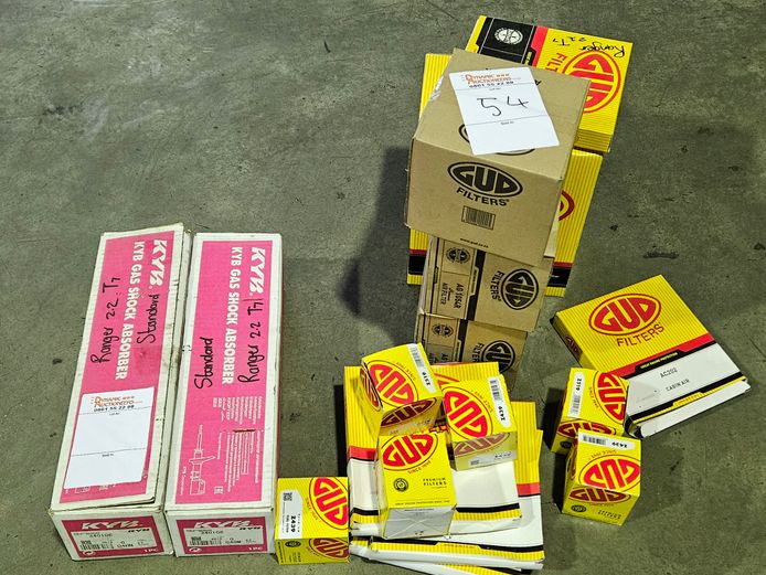 VARIOUS GUD FILTERS AND KYB GAS SHOCK ABSORBERS