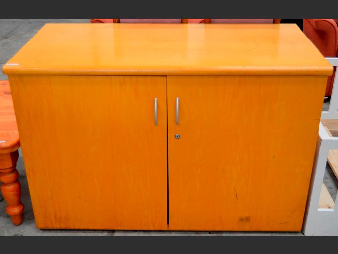 BEECHWOOD 2-DOOR CREDENZA, 120 x 60 x 81cm