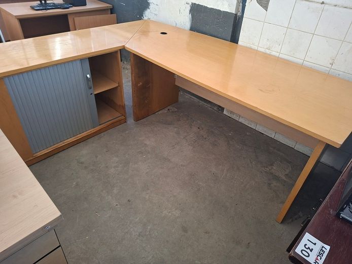 L Shape Office desk with Credenza