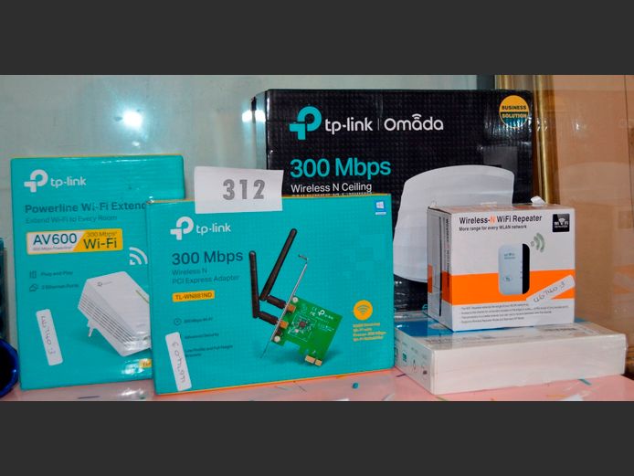 TP LINK OMADA ROUTER, EXTNDER, PCI ADPATOR, MINI UPS, etc [Untested]