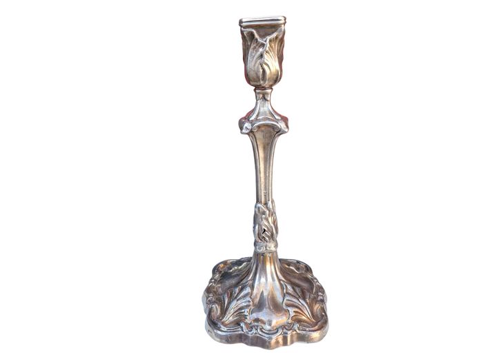 Antique Victorian Silverplate Candlestick