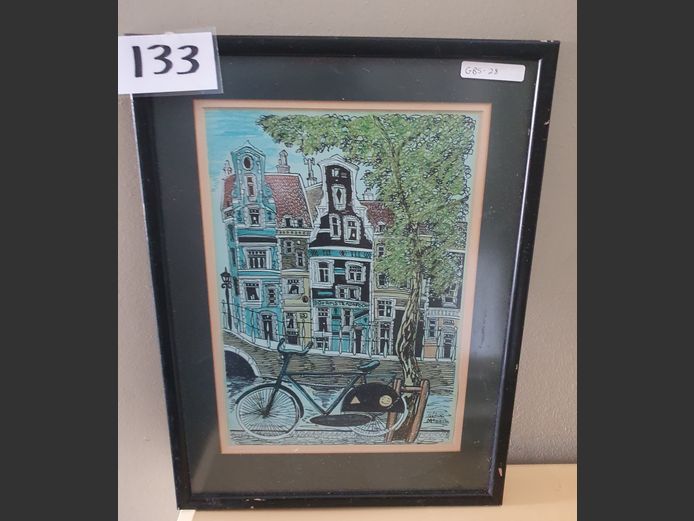 FRAMED PRINT "STREET SCENE"