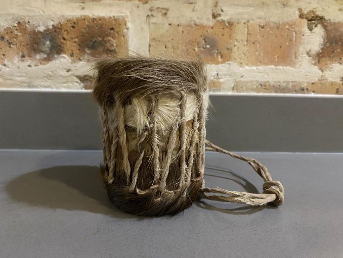 Vintage Small African Tribal Drum