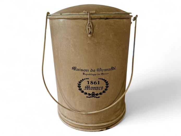 Vintage Style French Metal Champagne Cooler