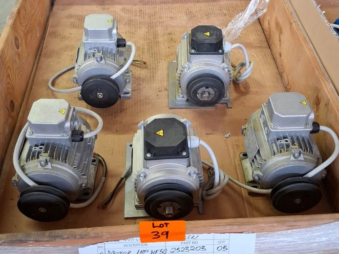 Electric motors: 1 HP x 5