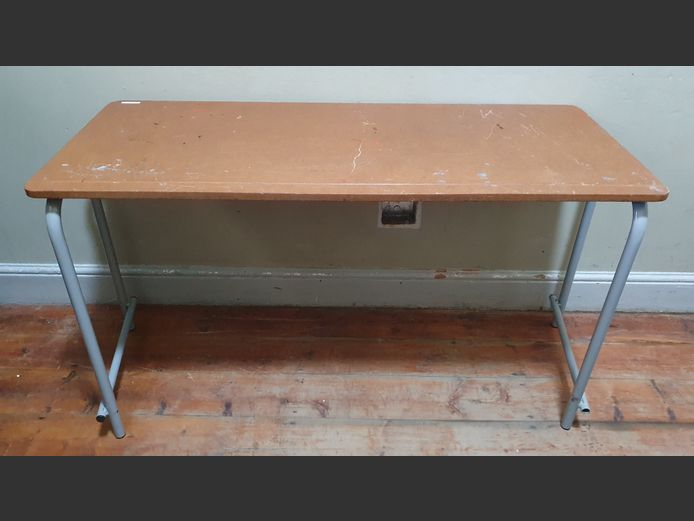 SUPAWOOD & METAL STUDENT'S DESK, 100 x 50cm