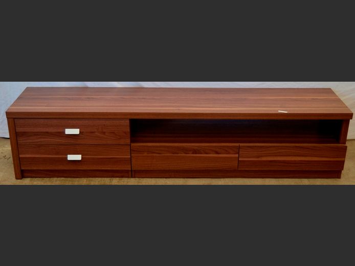 IMBUIA FOIL TV STAND, 180 x 40 x 40cm