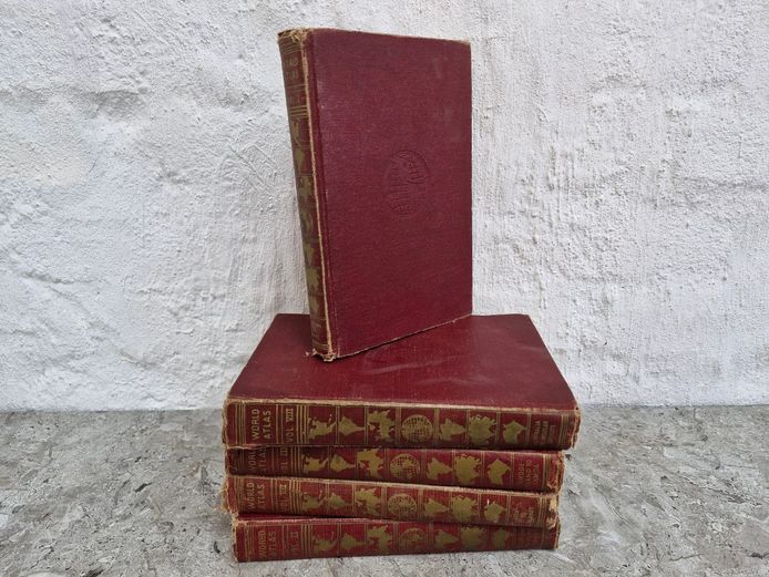 1940s World Atlas Multi-Volume Set by Geographical Publishing Company 