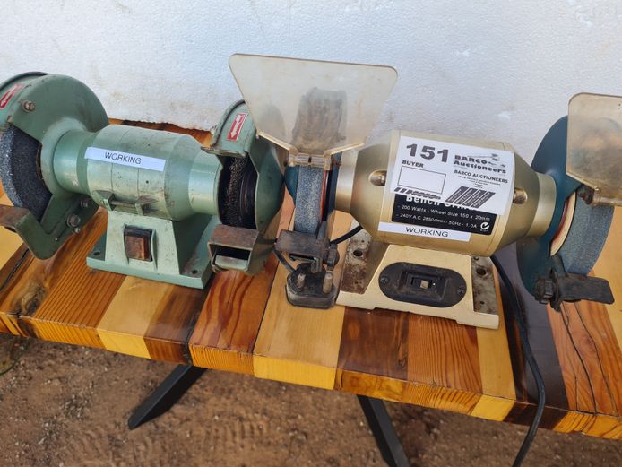 2 X BENCH GRINDERS
