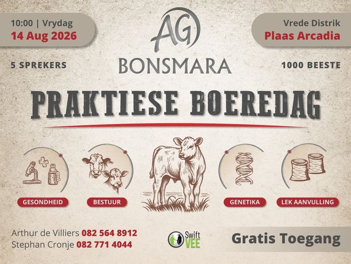 AG BONSMARA PRAKTIESE BOEREDAG