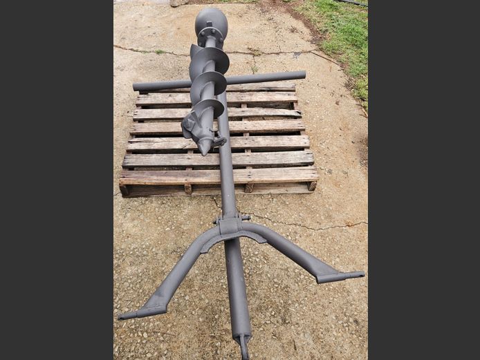 Pole drill for tractor