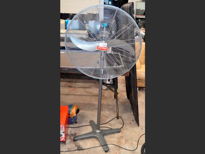 EUROLUX INDUSTRIAL PEDESTAL FAN [Working]