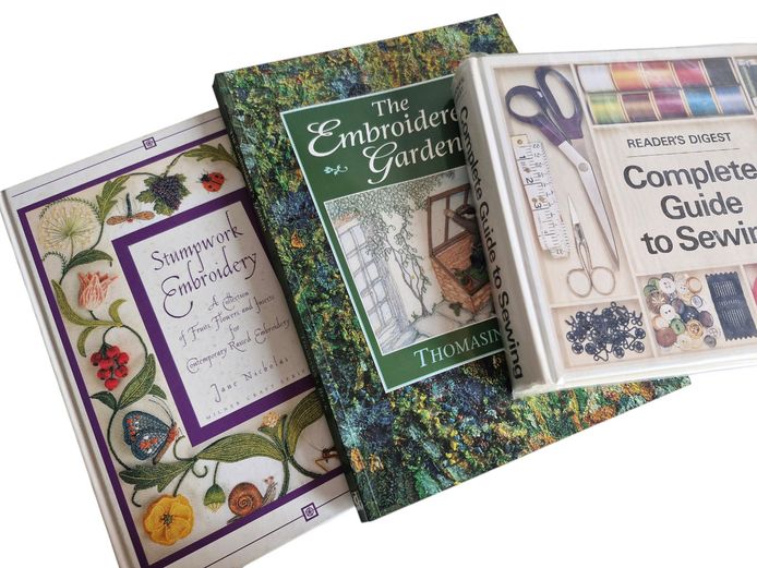 Collection of Embroidery & Sewing Books