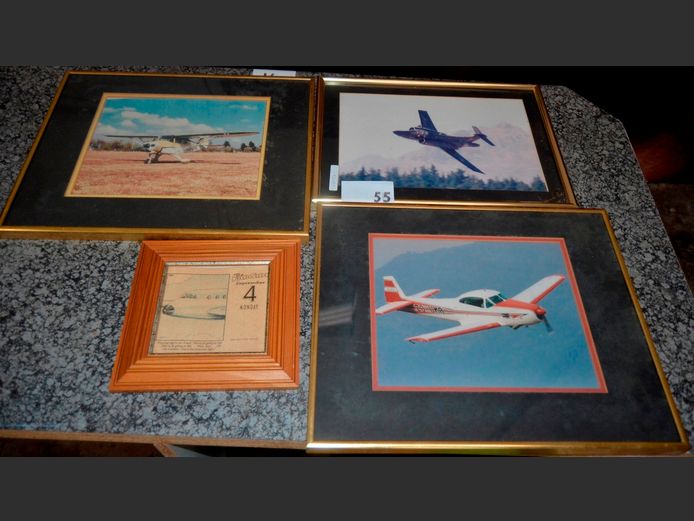 LOT: FRAMED PHOTOGRAPHS OF AEROPLANES