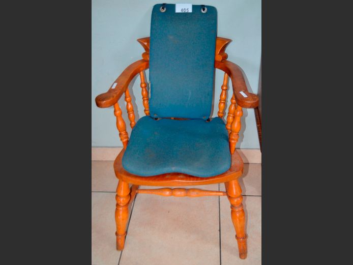 PINE ARMCHAIR WITH CUSHIONS