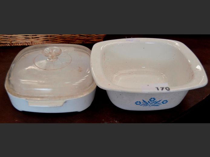 CORNINGWARE OVEN DISH & ANOTHER