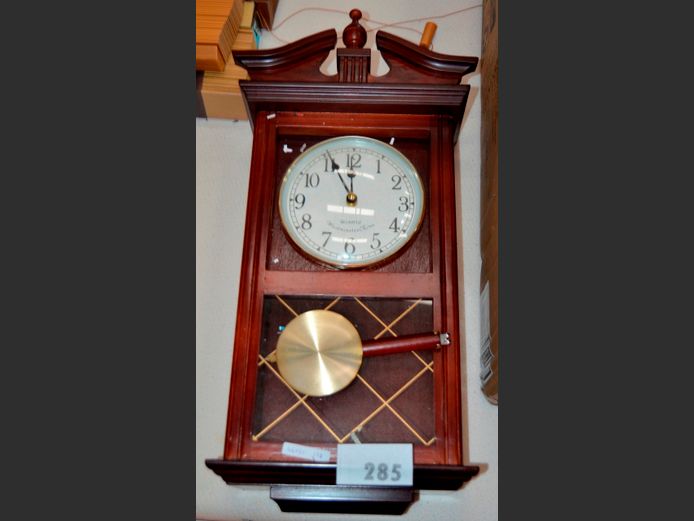 WESTMINSTER CHIME QUARTZ WALL CLOCK, 29 x 12 x 59cm